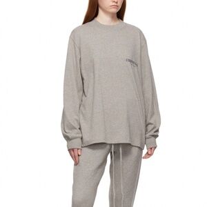 Essentials fear of god long sleeve logo tee